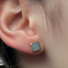 Load image into Gallery viewer, HADAS SHAHAM CONTEMPORARY JEWELRY Tiny Square Concrete Stud Earrings
