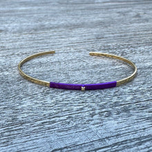 Load image into Gallery viewer, KAPIM by MM Petit Cuff-Style Bracelet - Majestic Purple
