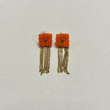 Load image into Gallery viewer, KAPIM by MM Dangle Drop Earrings- Orange
