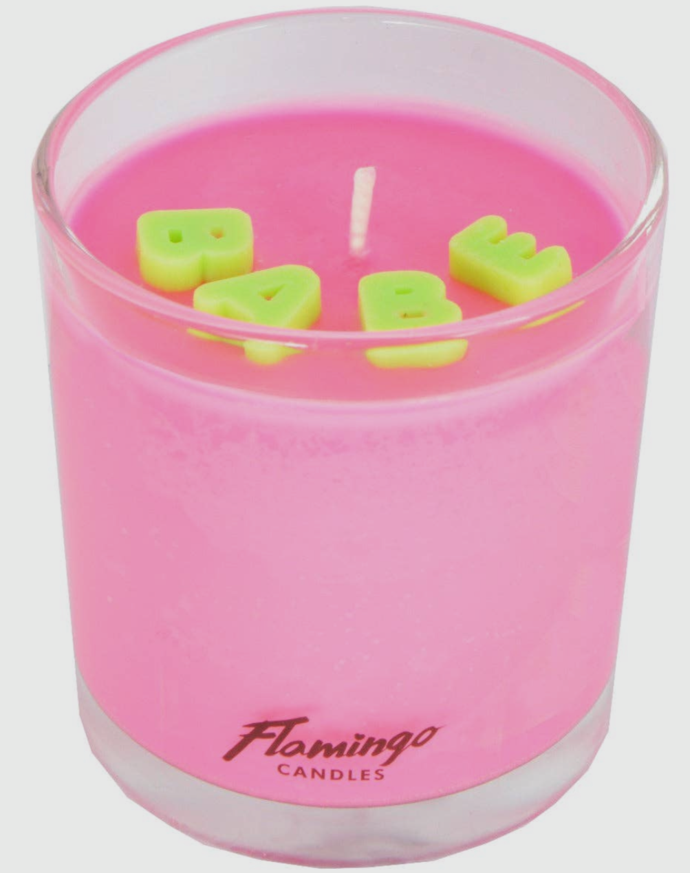 FLAMINGO CANDLES Neon Pink Babe Candle