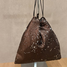 Load image into Gallery viewer, MARIA LA ROSA Meret Sequin Bag - ESPRESSO

