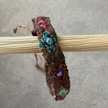 Load image into Gallery viewer, ANTOMOON Silk Embroidered Bracelet Medium - DUXSTYLE- The Earth Collection- Brown
