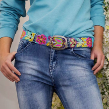 Load image into Gallery viewer, SMITTEN Handwoven Belt- Tropic-Handwoven Belts-Smitten-Fashion Accessories, Fashion Belts, Smitten Belts, Women&#39;s Accessories, Women&#39;s Belts, Women&#39;s Fashion Accessories-DUXSTYLE
