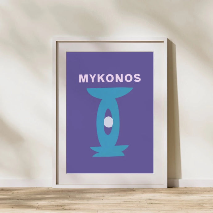 FLAMINGO CANDLES Wall Print- MYKONOS - DUXSTYLE