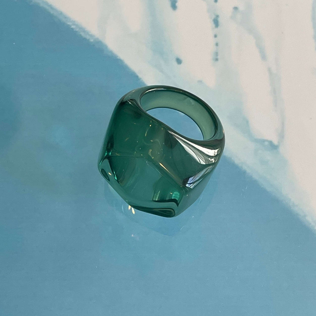 MIRAVIDI Bijoux Ice Ring EMERALD - DUXSTYLE