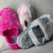 Load image into Gallery viewer, MILLISIMO LONDON Fuzzy Slippers Grey - DUXSTYLE
