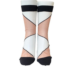 Load image into Gallery viewer, FAKUI Color Blocked Sheer Socks - DUXSTYLE
