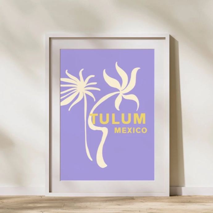FLAMINGO CANDLES Wall Print- TULUM MEXICO - DUXSTYLE